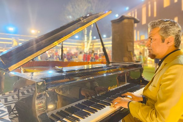 Melodies under the open sky… where every note adds magic to the moment.